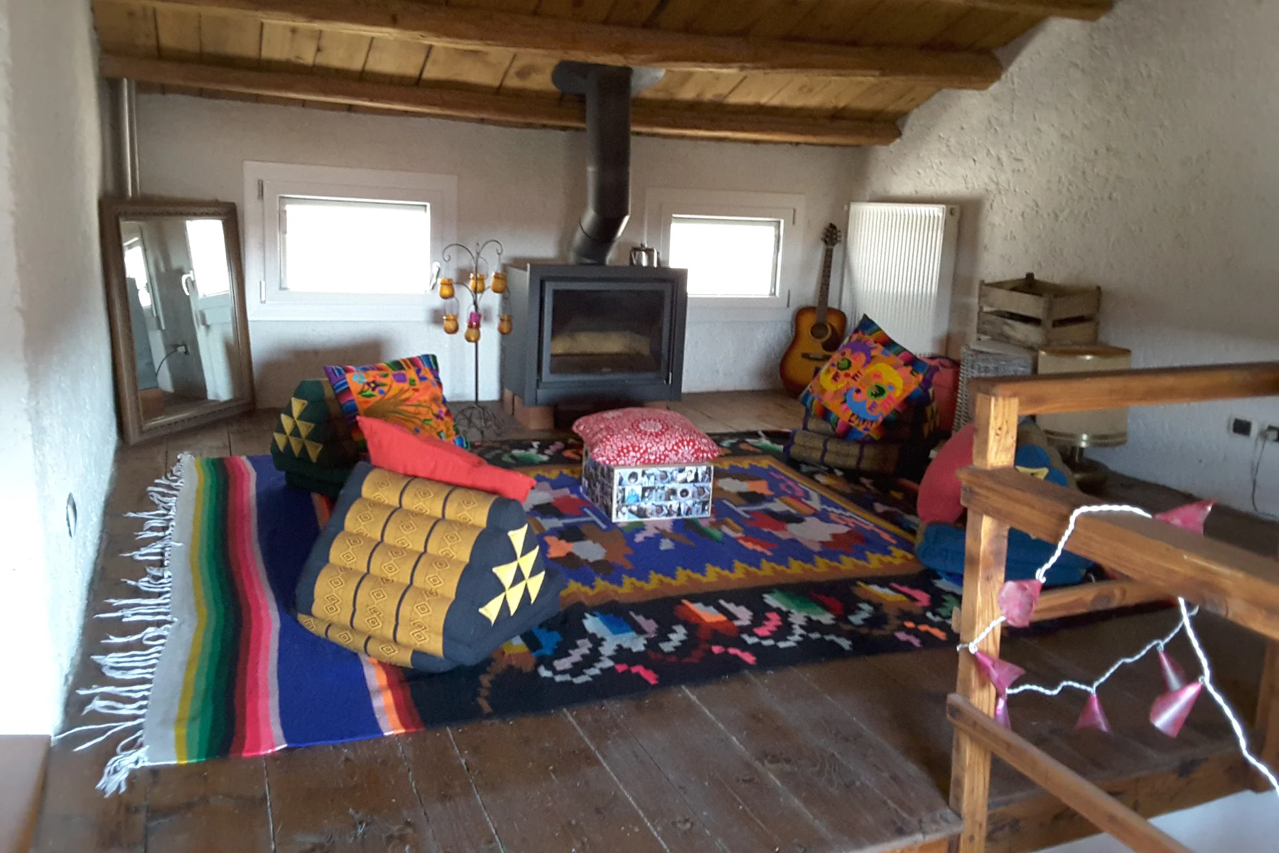 mansarda stile boho
